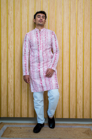 Mirrored Lucknowi Kurta (4385/4405)