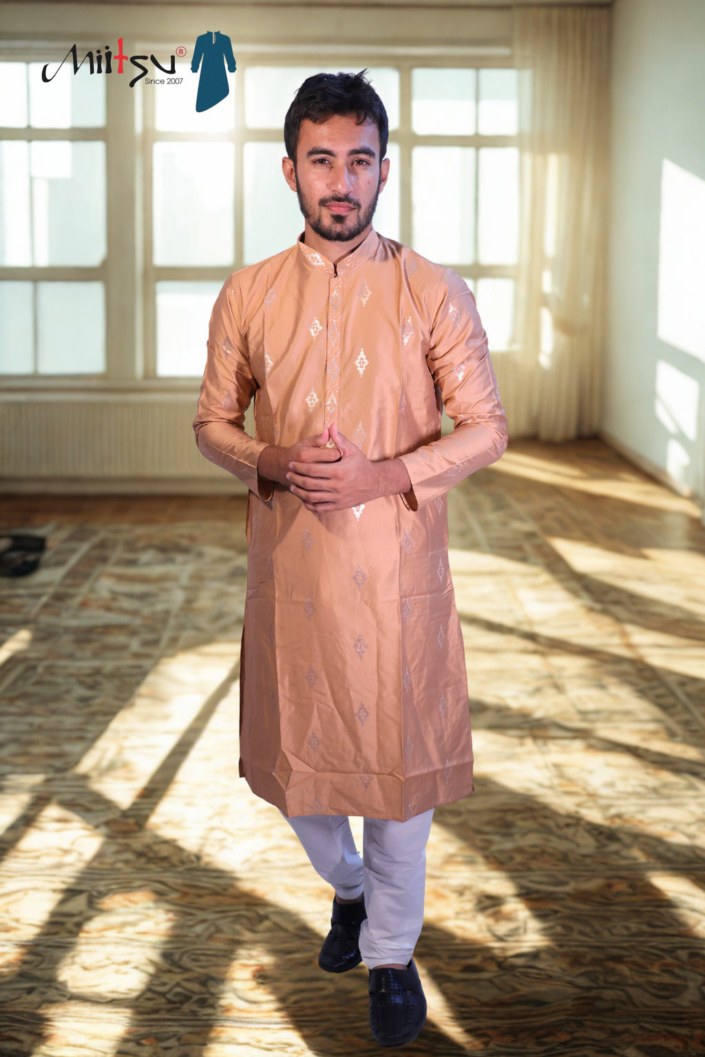 Golden Charm Lilen Kurta
Set (10086)
