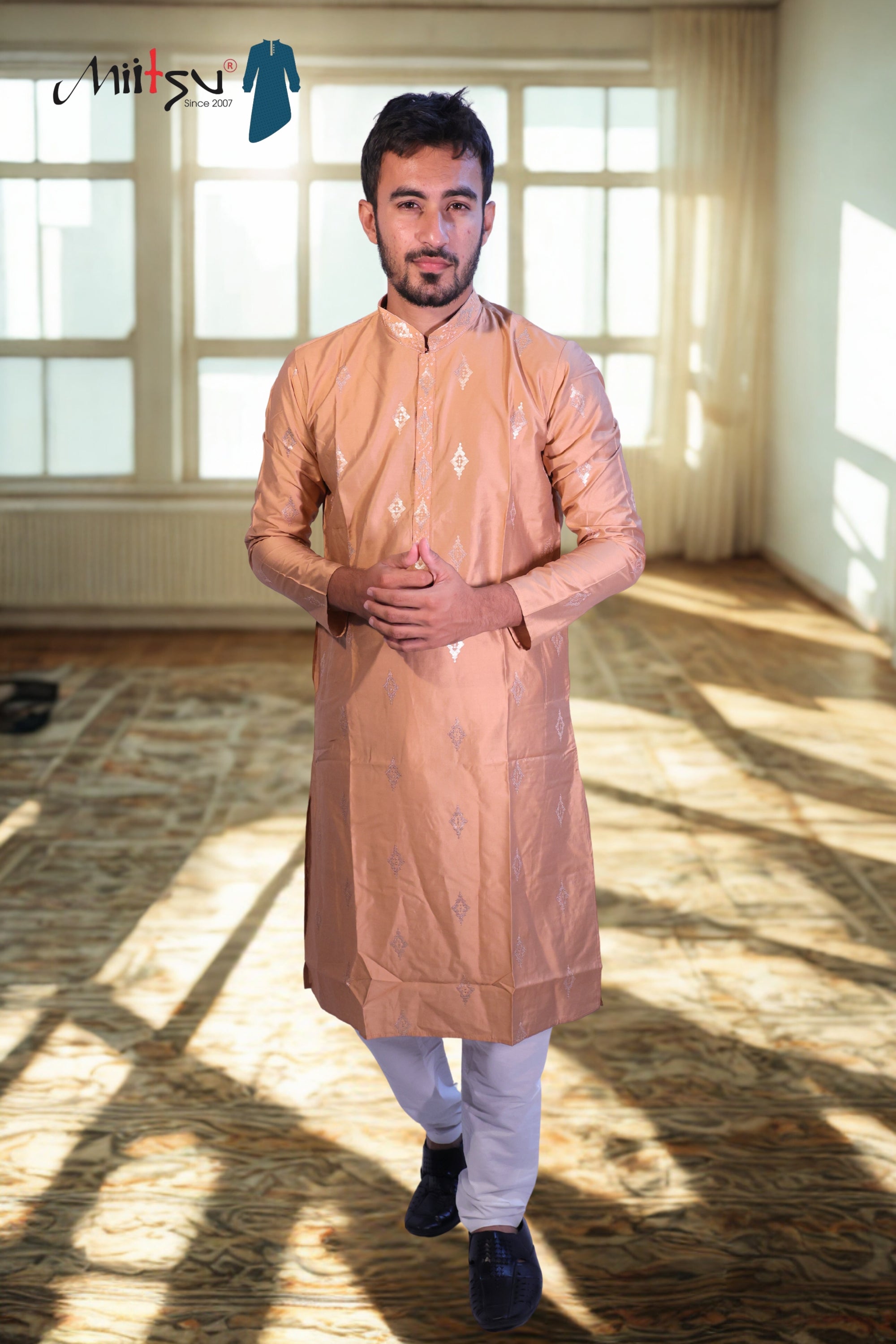 Golden Charm Lilen Kurta
Set (10086)