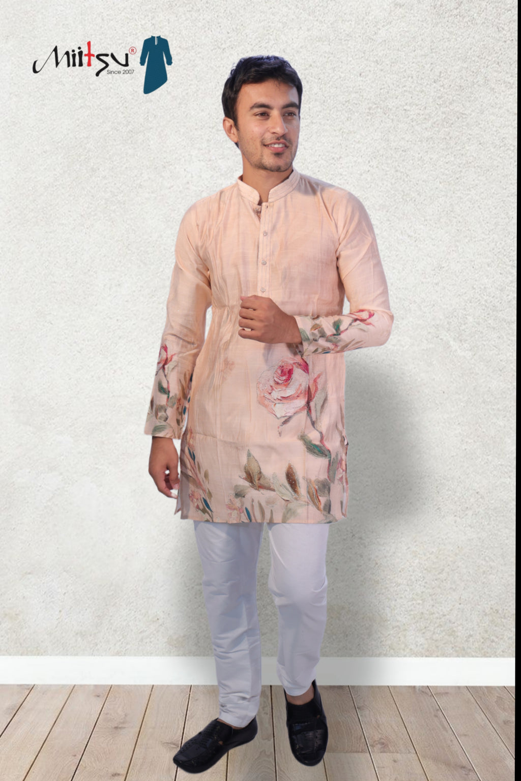 Blush Bloom Floral Kurta (168)