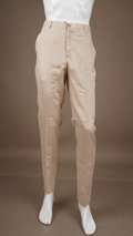 Linen Blend Tailored Trousers – Natural Beige polo pant (Lilen)