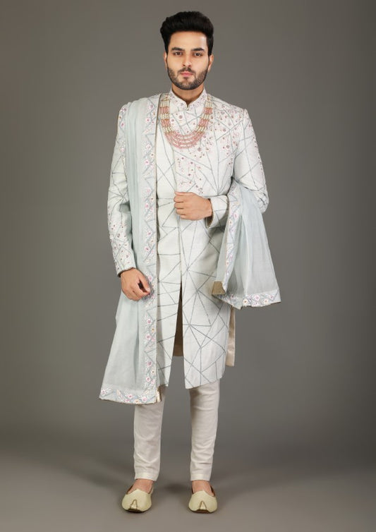 Contemporary Designer Sherwani Set