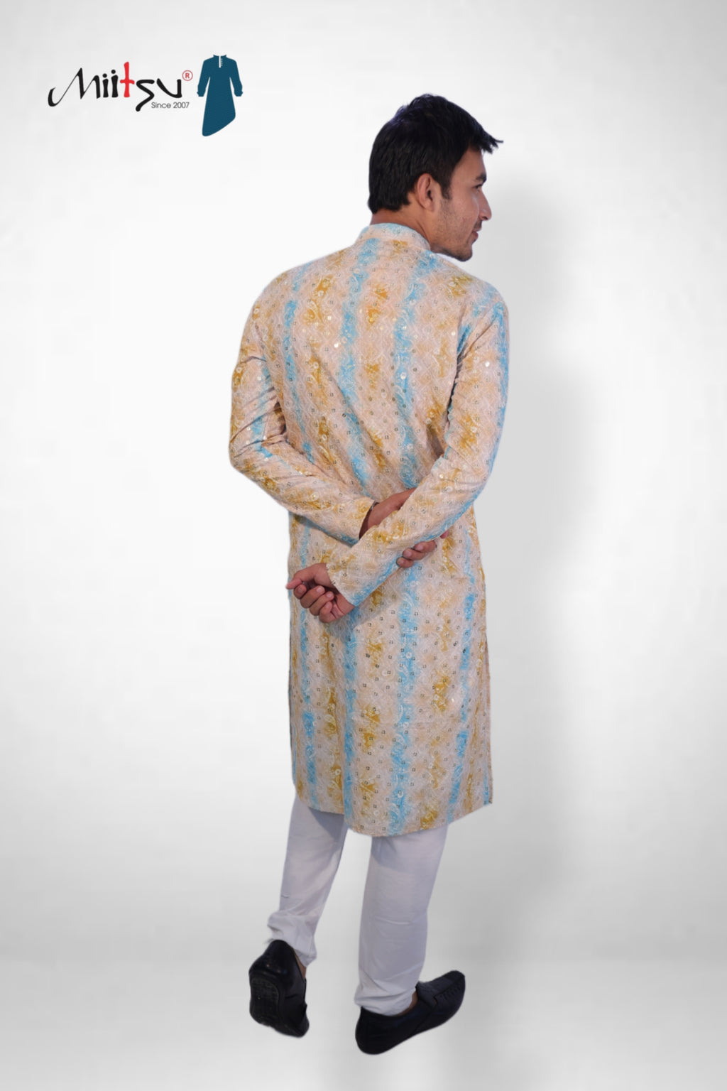 Pastel Radiance Mirror Work Kurta (194)