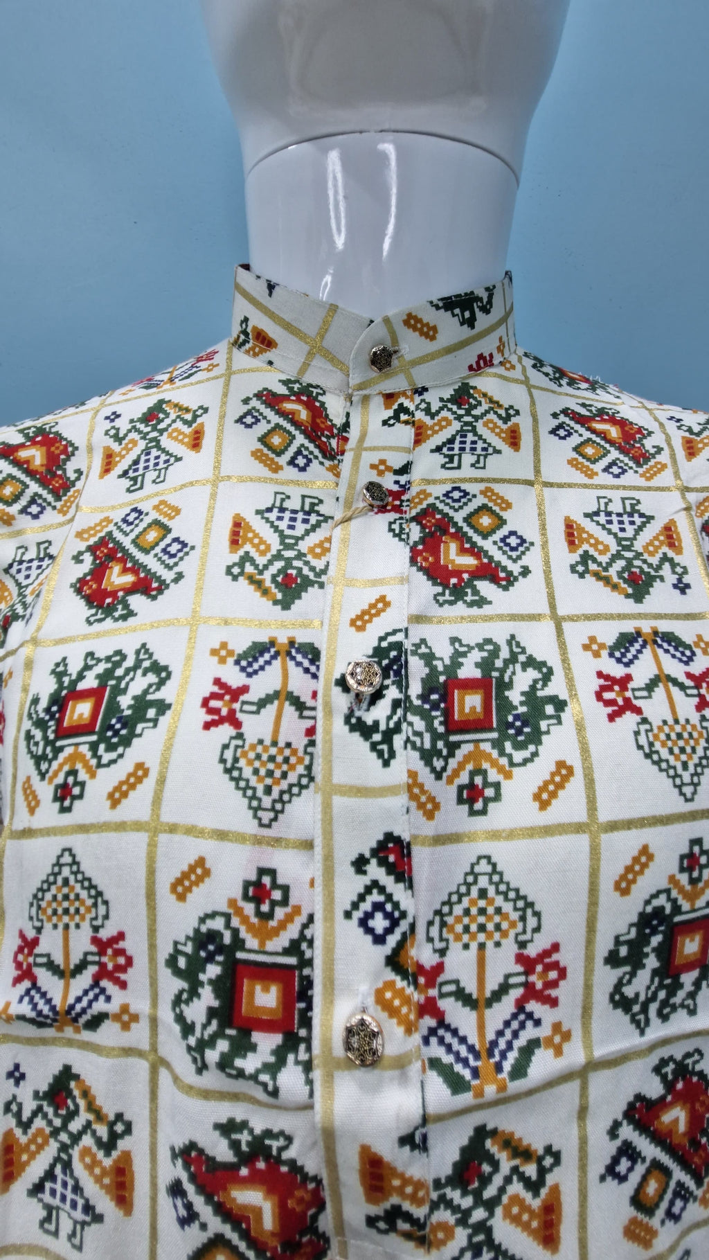 Men's Patoda Print Multicolourd Kurta(2409)