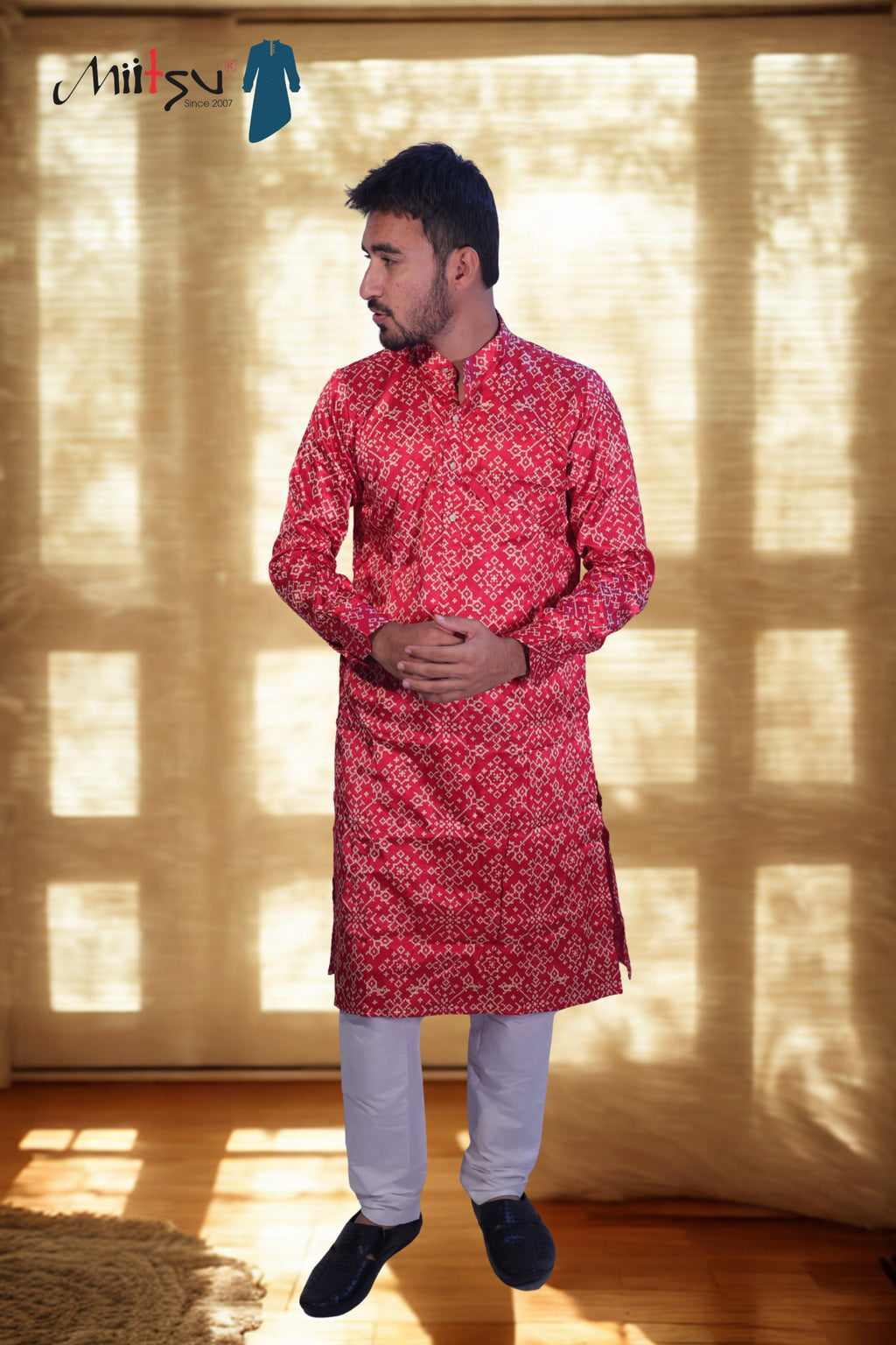 Subtle  Printed Kurta with Modern Detailing (2782)