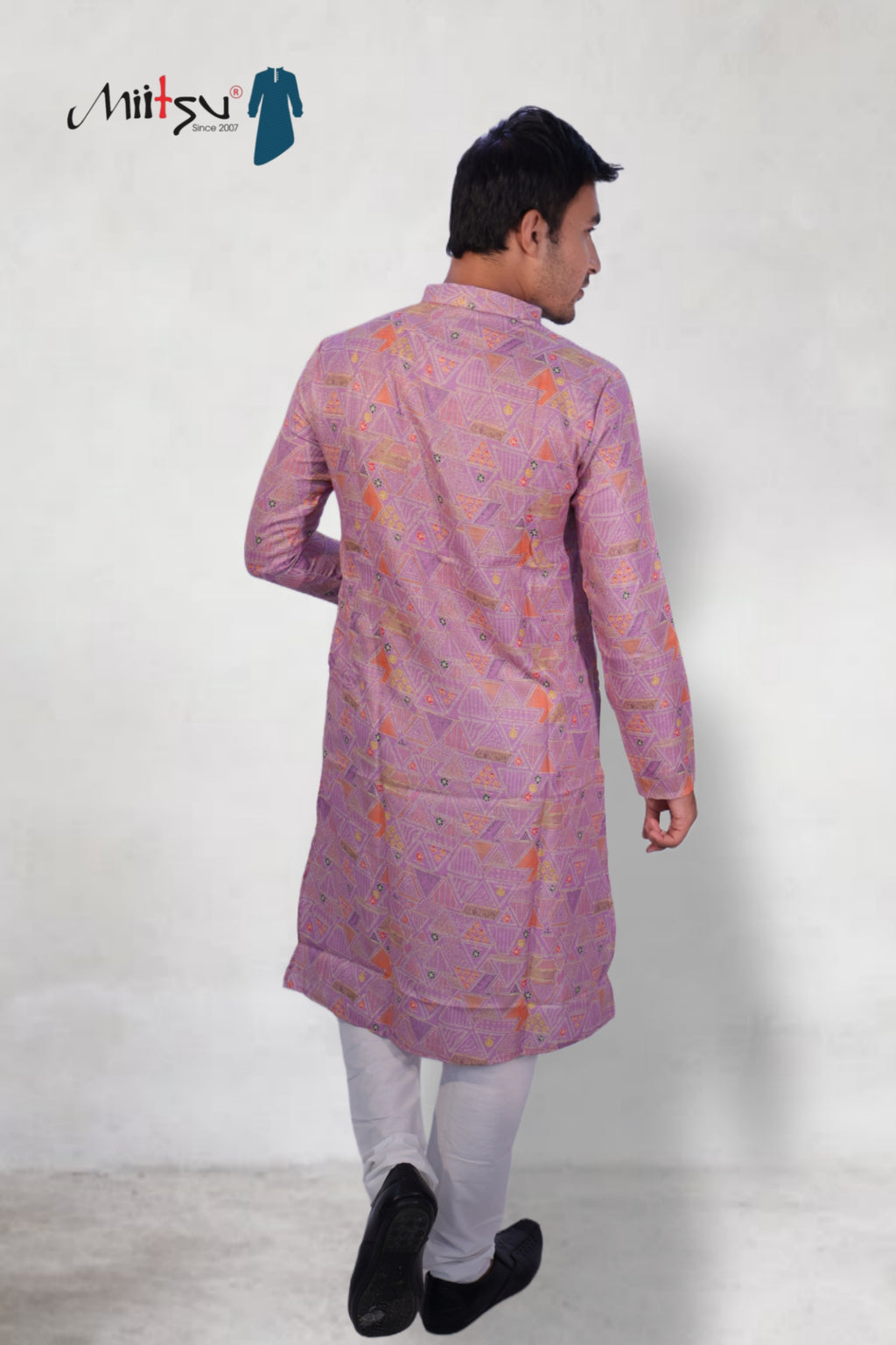 Lavender Prism Cotton Kurta
(7449)