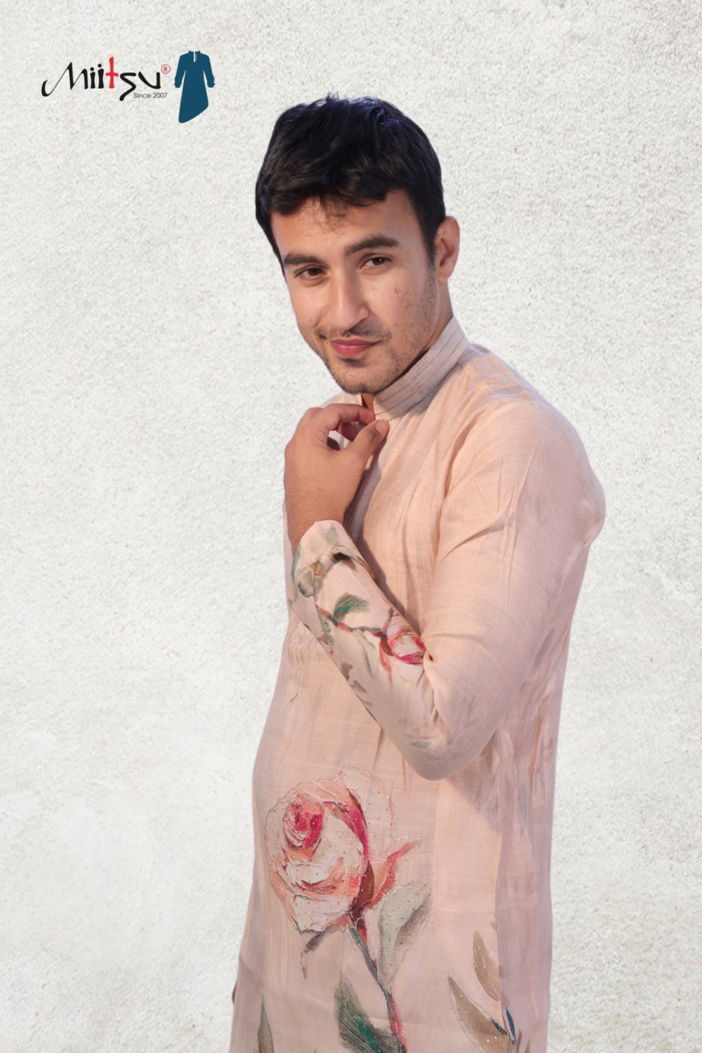 Blush Bloom Floral Kurta (168)
