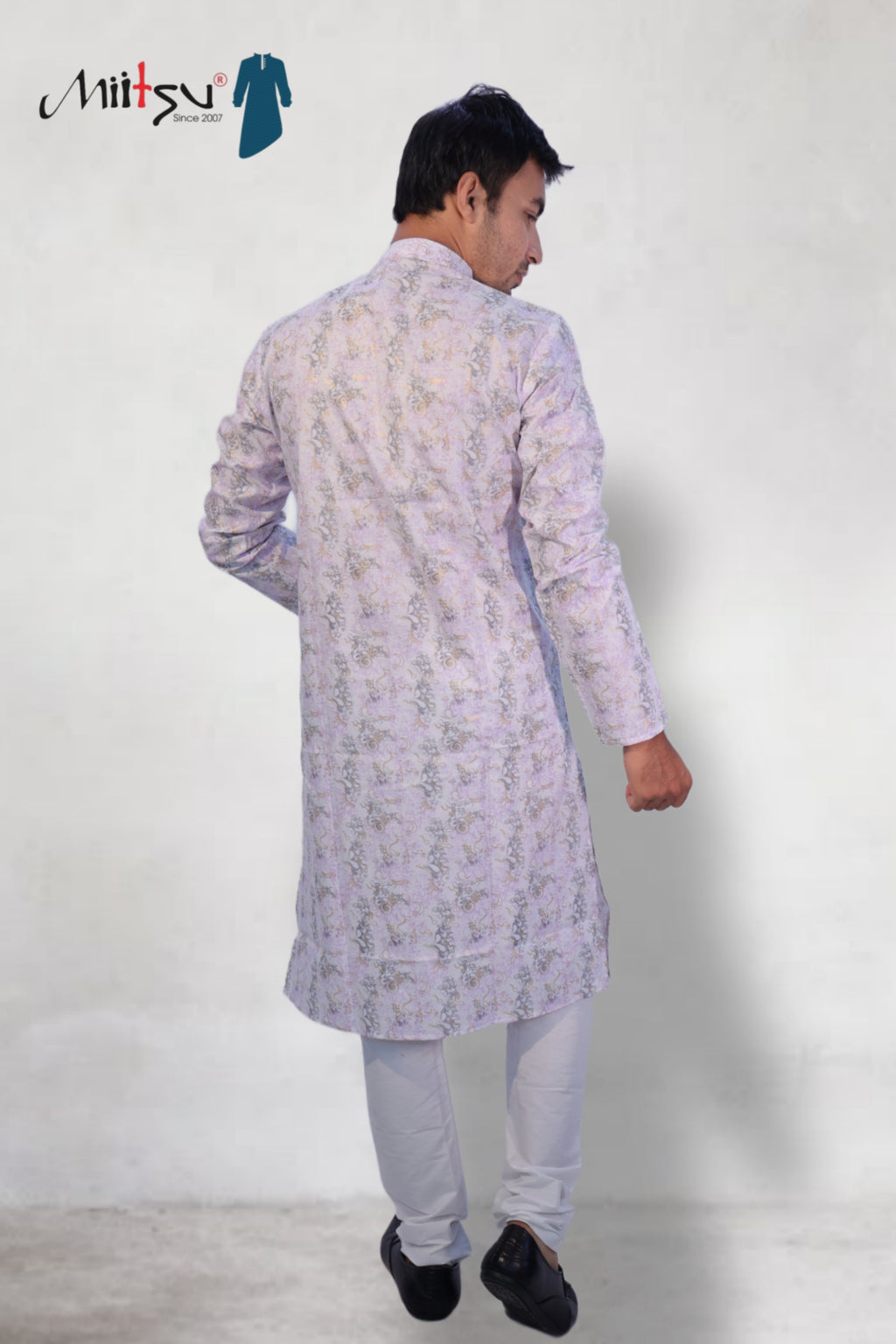 Lavender Whisper Printed Cotton Kurta (50055)