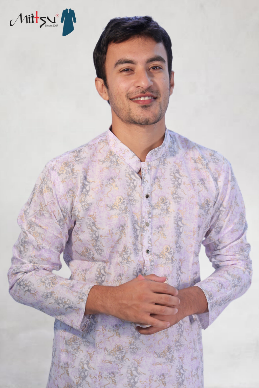 Lavender Whisper Printed Cotton Kurta (50055)