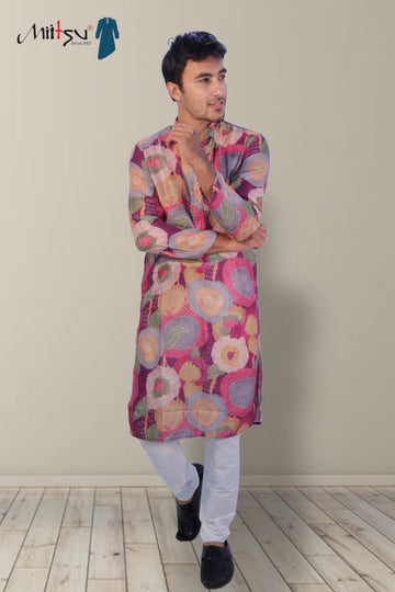 Vibrant Bloom Printed Kurta (7443)