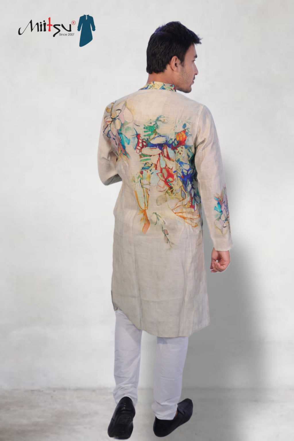 Ethereal Bloom Hand-Painted Kurta Set (167)