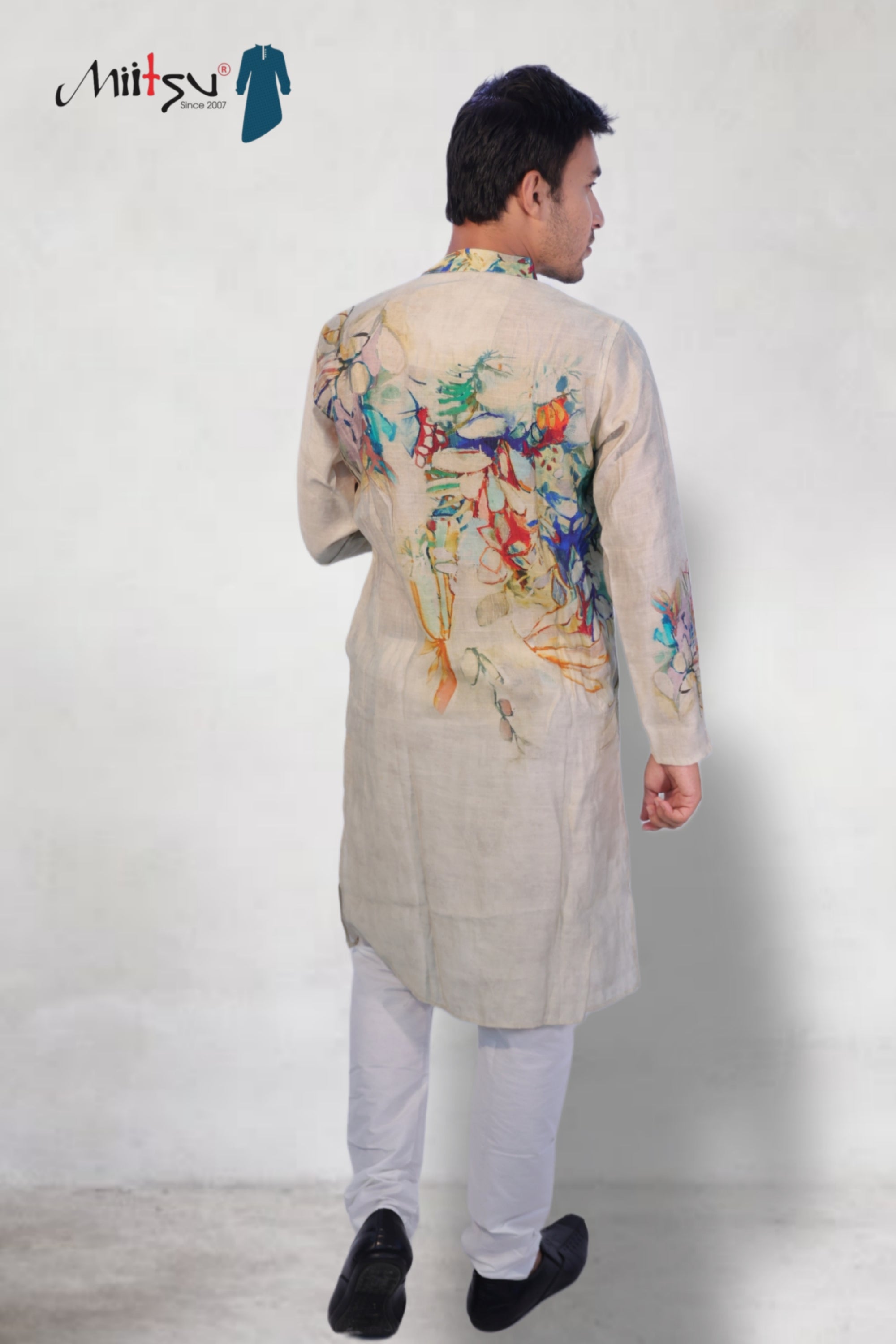 Ethereal Bloom Hand-Painted Kurta Set (167)