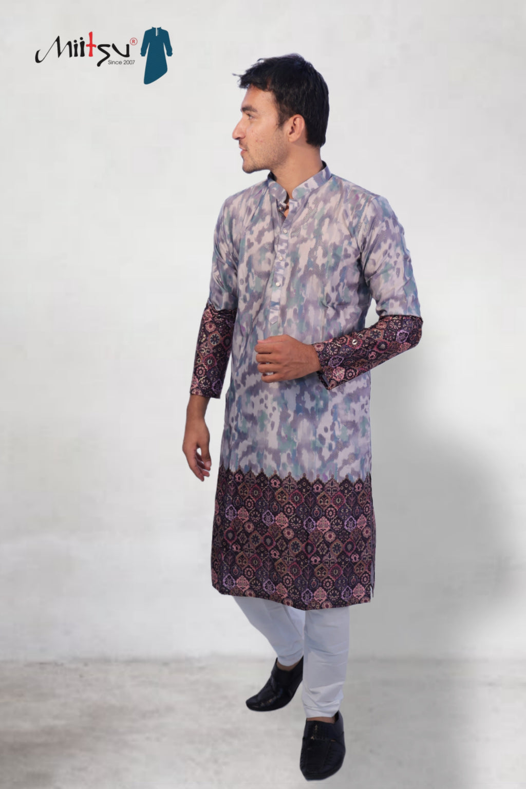 Royal Fusion Ikat Kurta Set (50063)