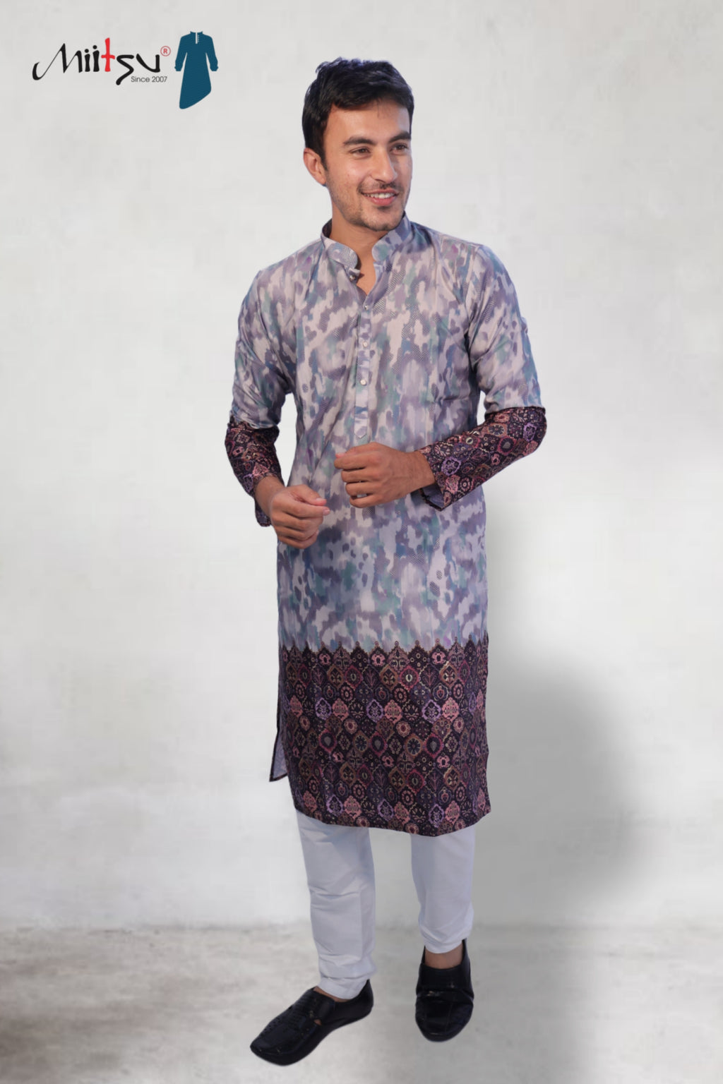 Royal Fusion Ikat Kurta Set (50063)