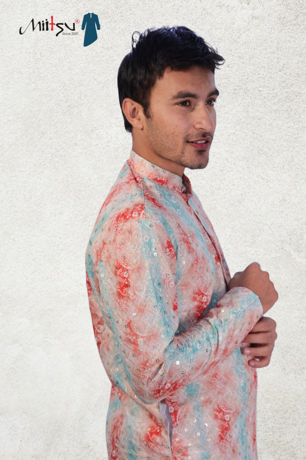 Coral Breeze Mirror Work Kurta (194)