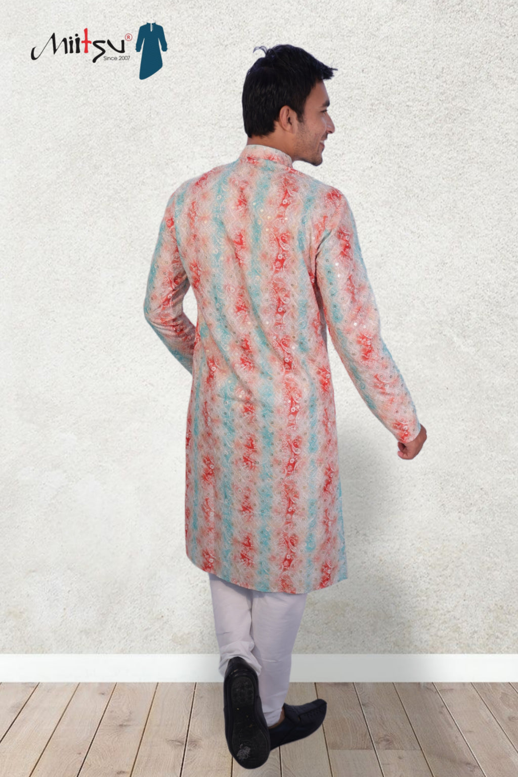 Coral Breeze Mirror Work Kurta (194)