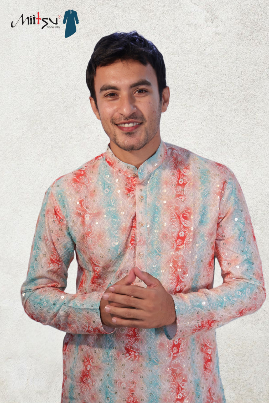 Coral Breeze Mirror Work Kurta (194)