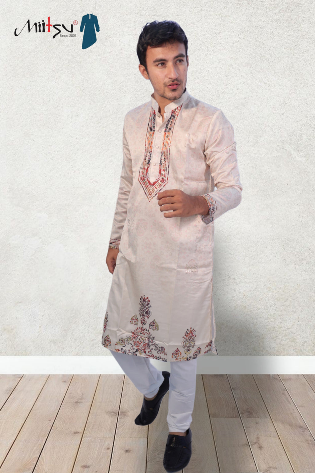 Regal Elegance Embroidered Kurta Set (50063)