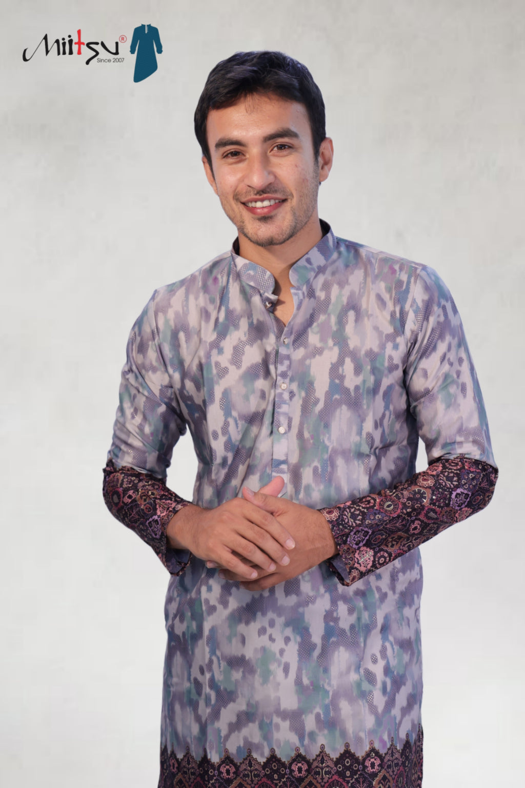 Royal Fusion Ikat Kurta Set (50063)
