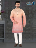 Pink Ethnic Print Kurta (7081)