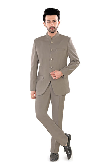 Classic Beige Indo-Western Suit for Men (Matty)