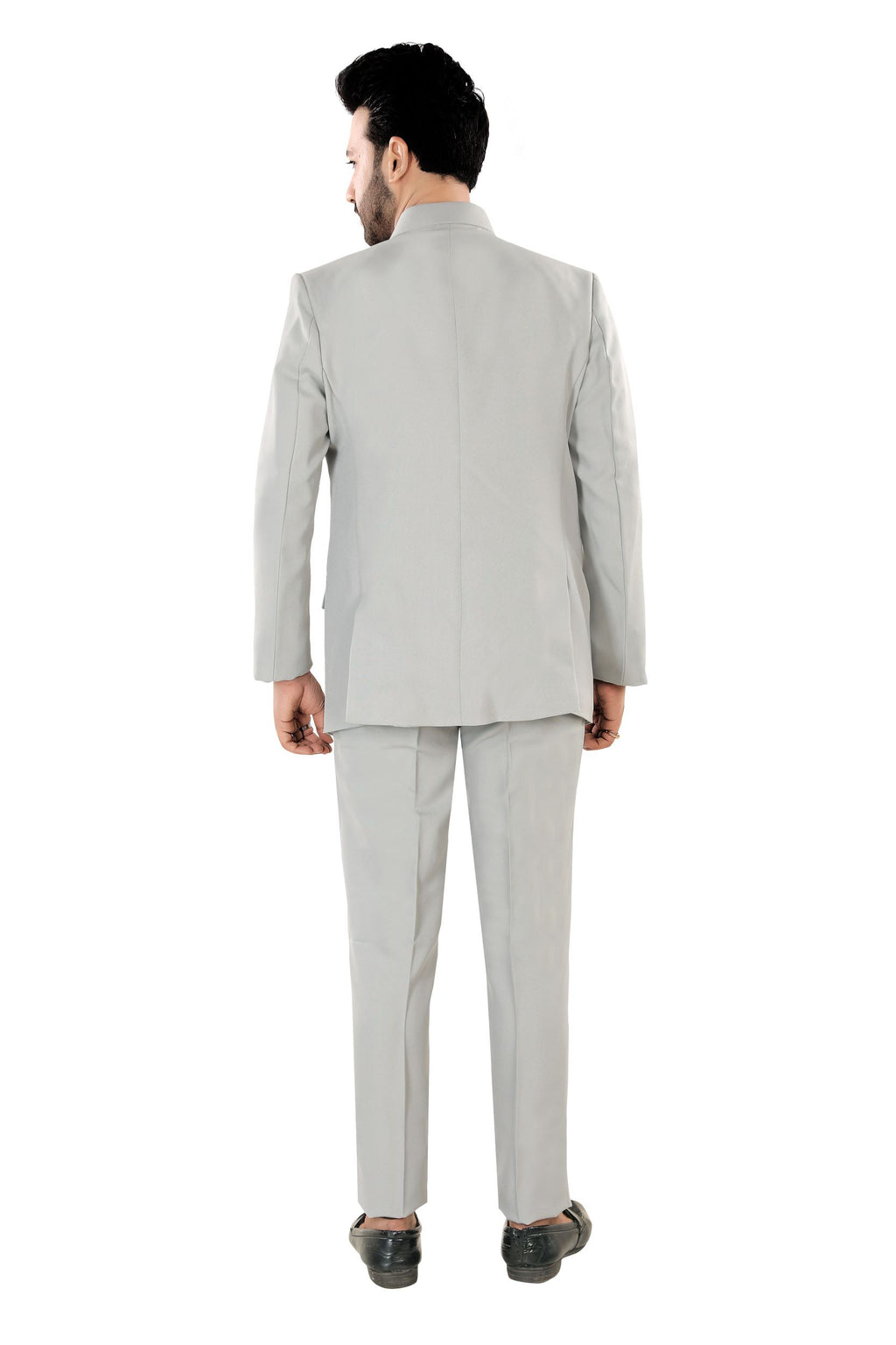 Men's Classic Light Grey Jodhpuri Suit (matty12)