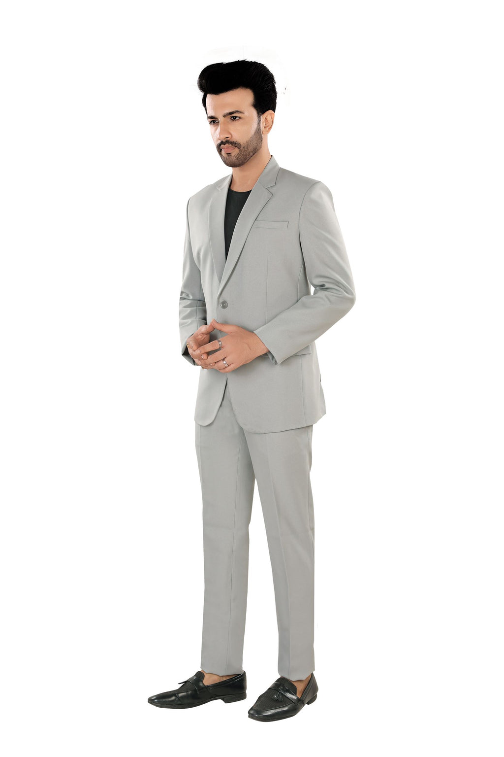 Classic Light Grey Men's  Blazer (Matty)