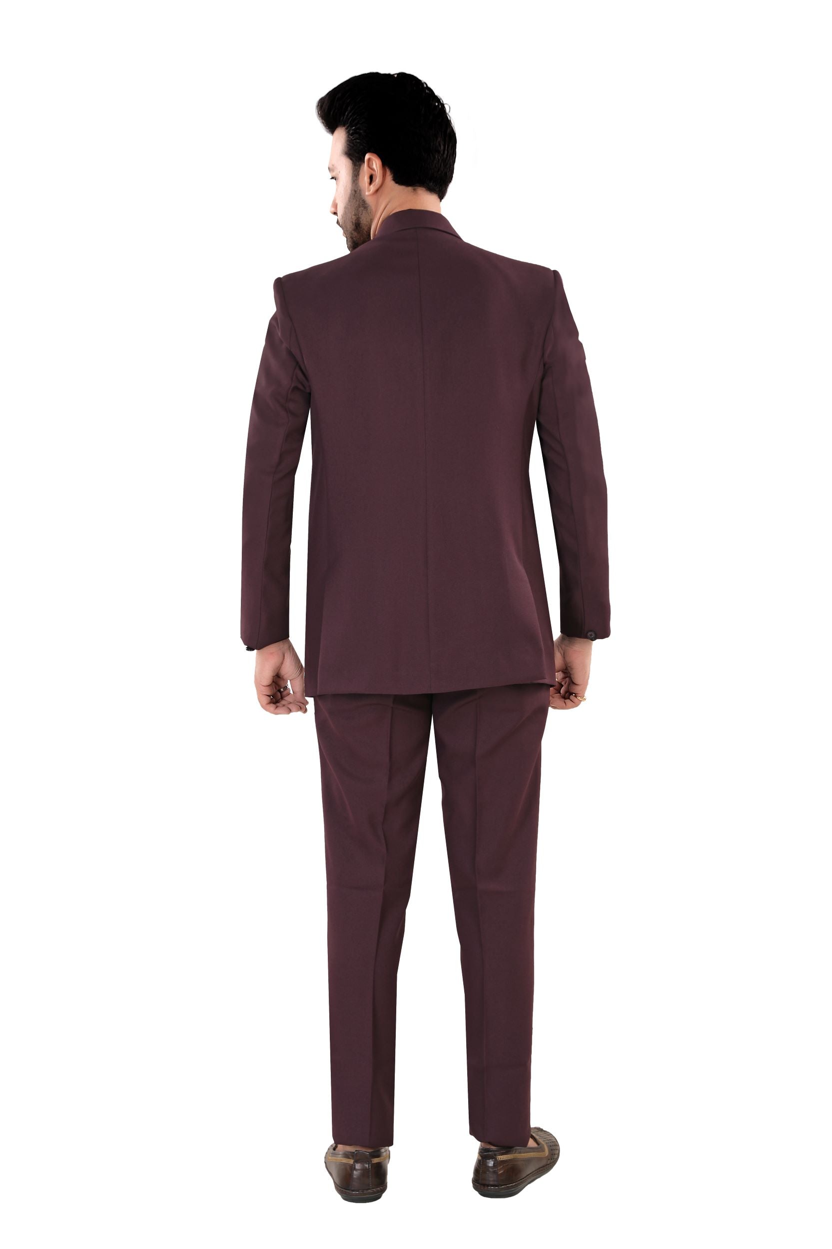 Men's  Wine Maroon Slim Fit Blazer (Matty)