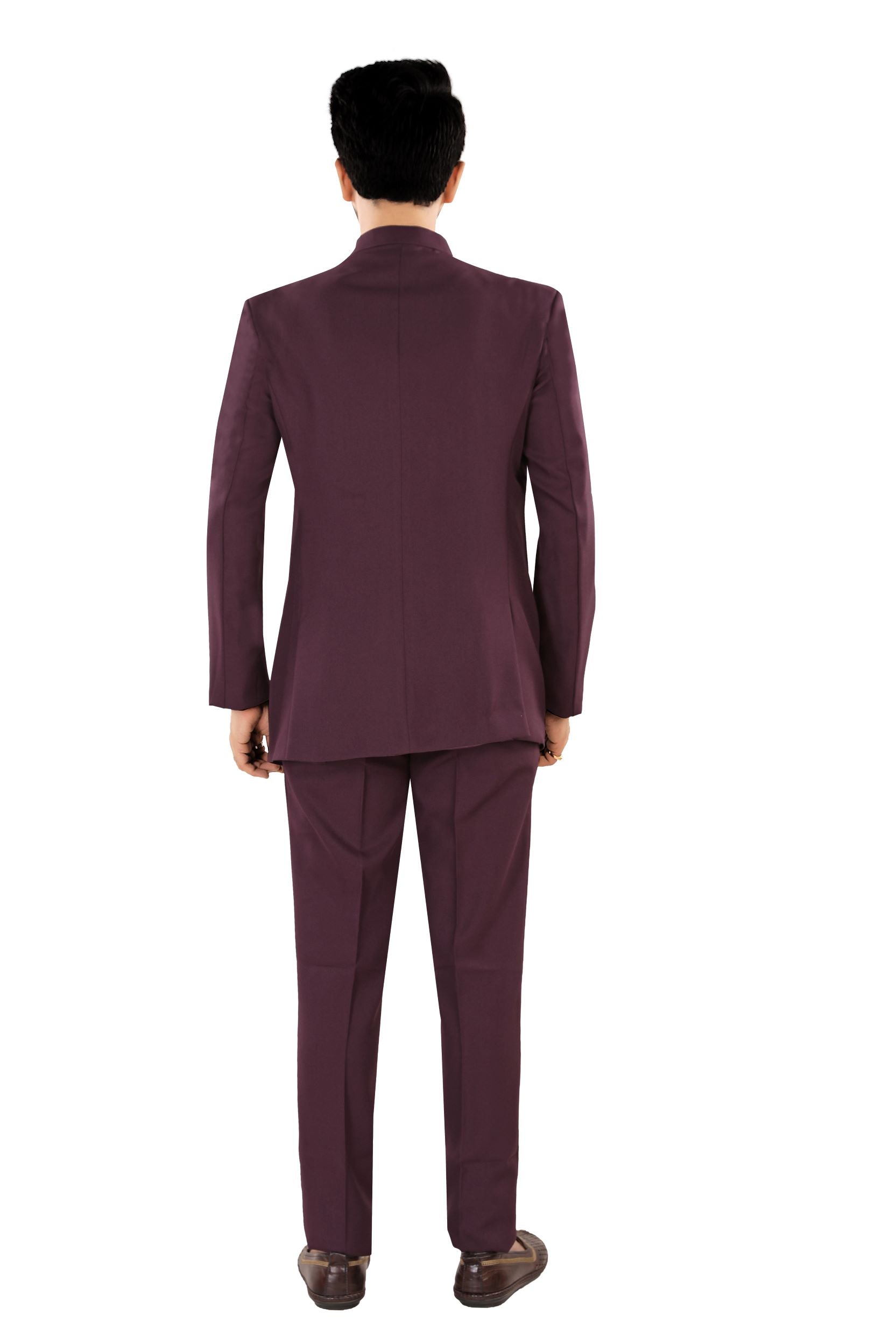 Men's Wine Color Jodhpuri Suit (Matty1)