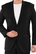 Men's Classic Black Slim Fit Blazer (Matty)