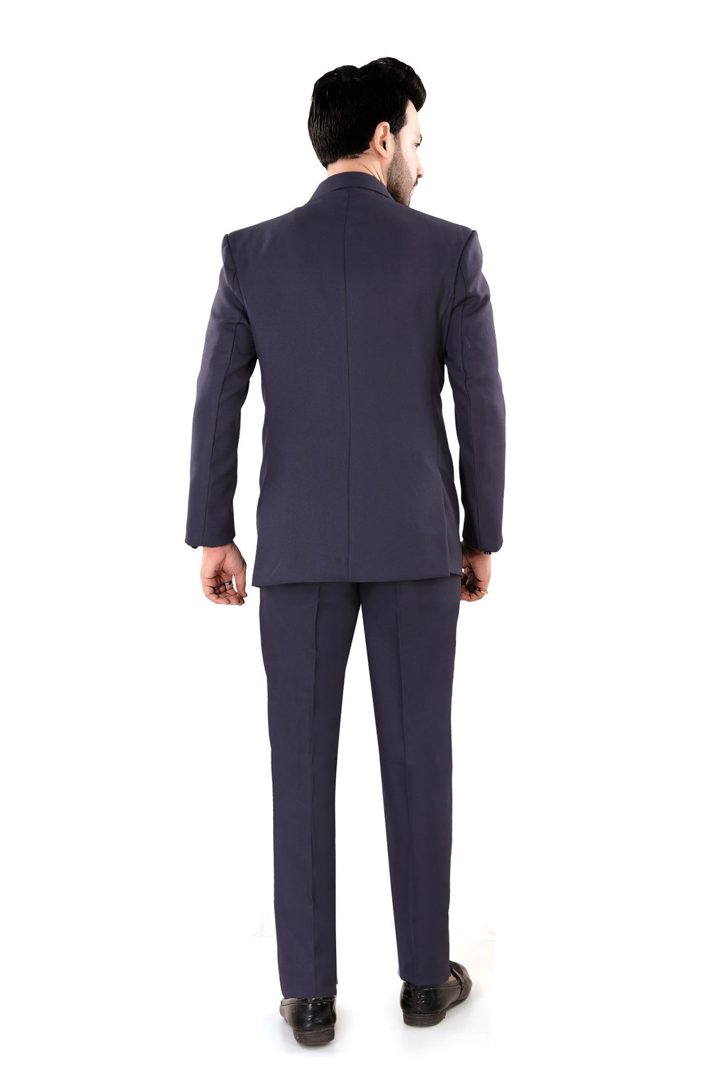 Men's Navy Blue Dual-Button Blazer (Matty)
