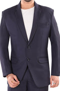Men's Navy Blue Dual-Button Blazer (Matty)