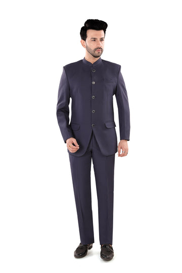 Men's Royal Blue Indo-Western Suit (Matty)