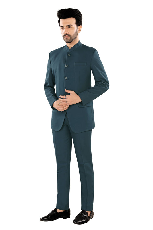 Men's Rama Green Indo-Western Suit (Matty3)