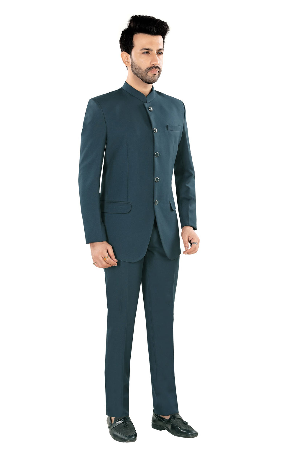 Men's Rama Green Jodhpuri Suit (Matty3)