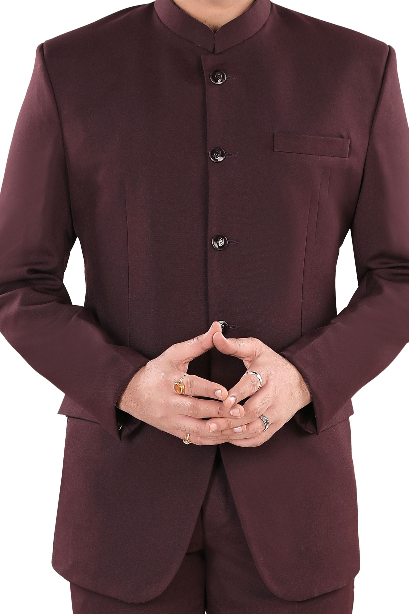 Men's Maroon Jodhpuri Suit (Matty6)