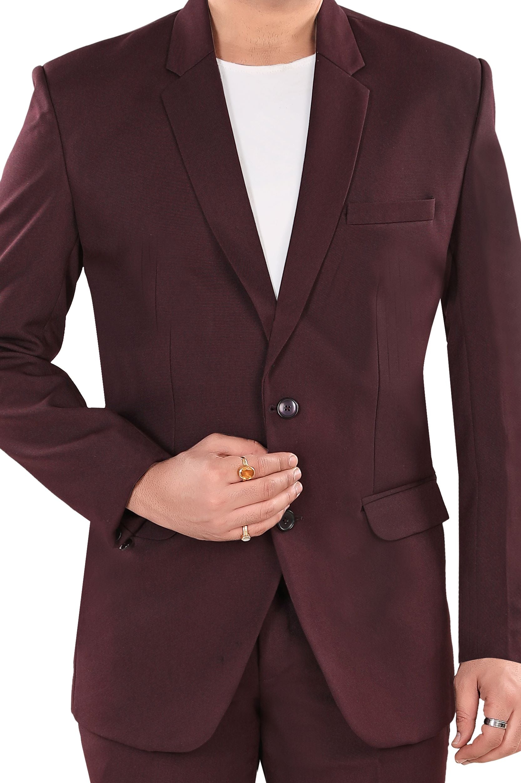 Rich Maroon Blazer for Men (Matty)