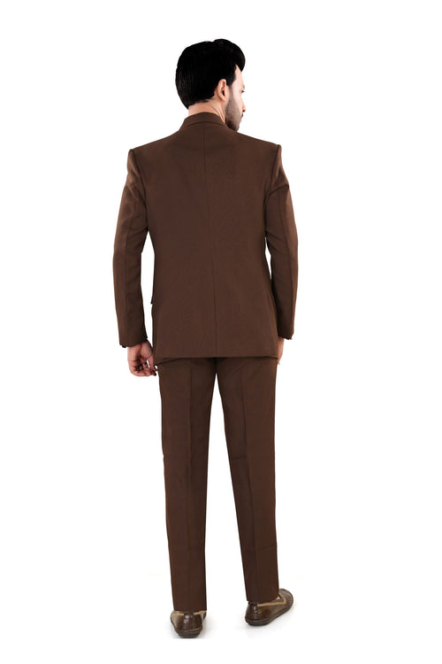 Classic Chocolate Brown Blazer for Men (Matty)