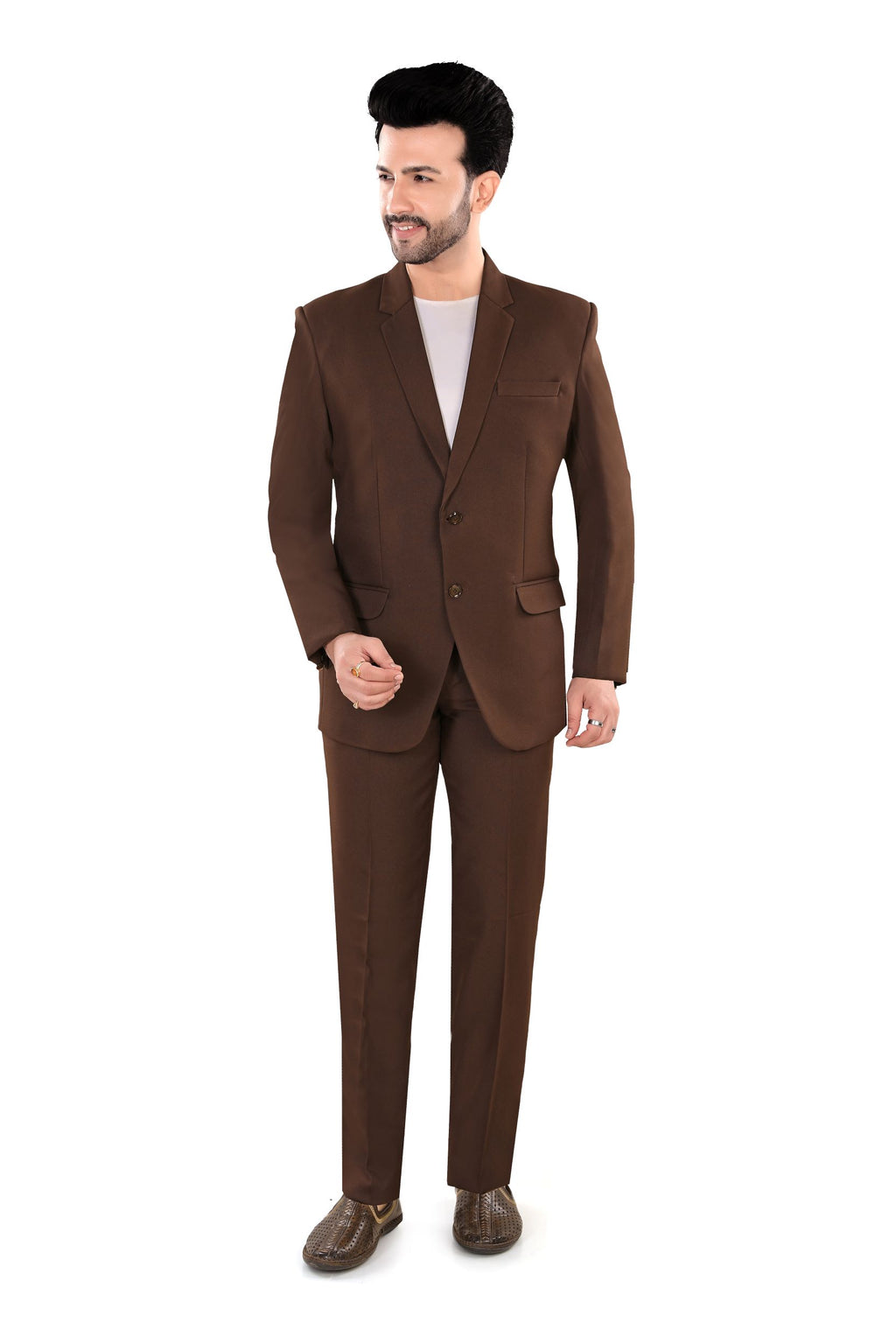 Classic Chocolate Brown Blazer for Men (Matty)