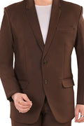 Classic Chocolate Brown Blazer for Men (Matty)