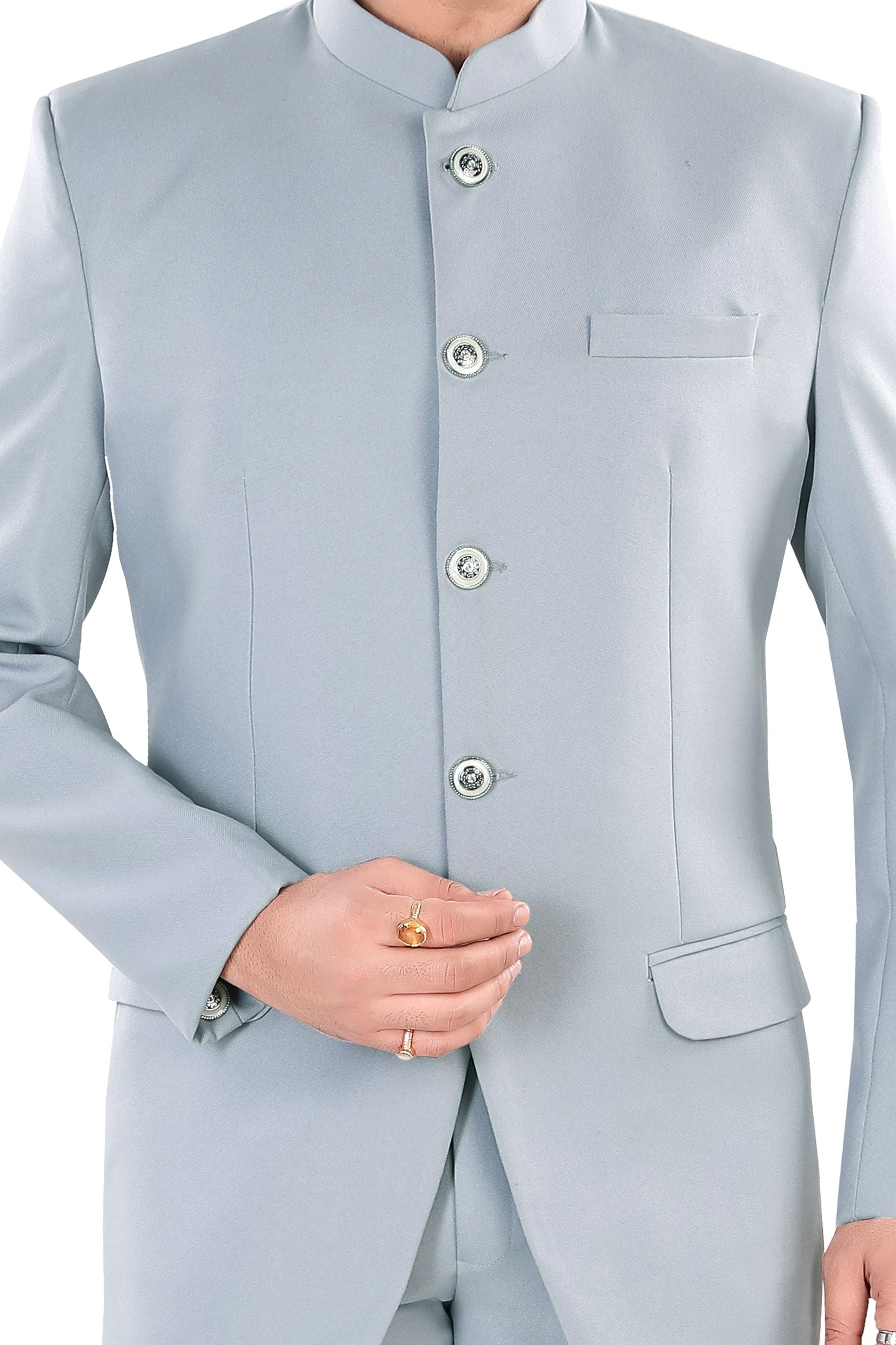 Men's Light Sky Jodhpuri Suit (Matty10)
