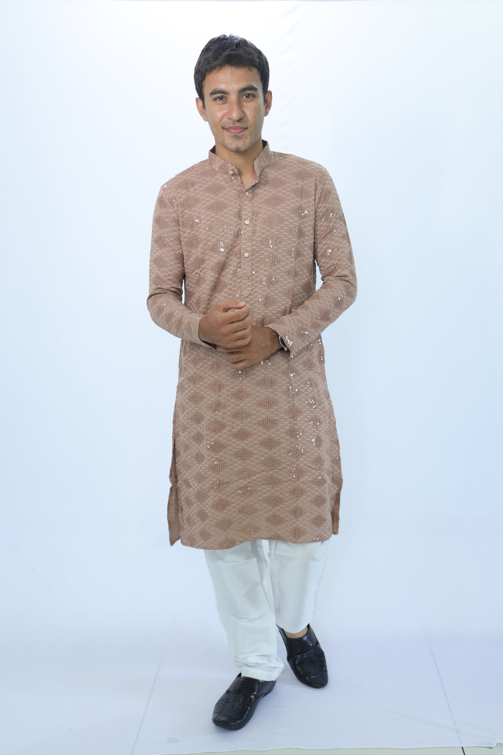 Ethnic Motifs Sequinned Kurta (2727)