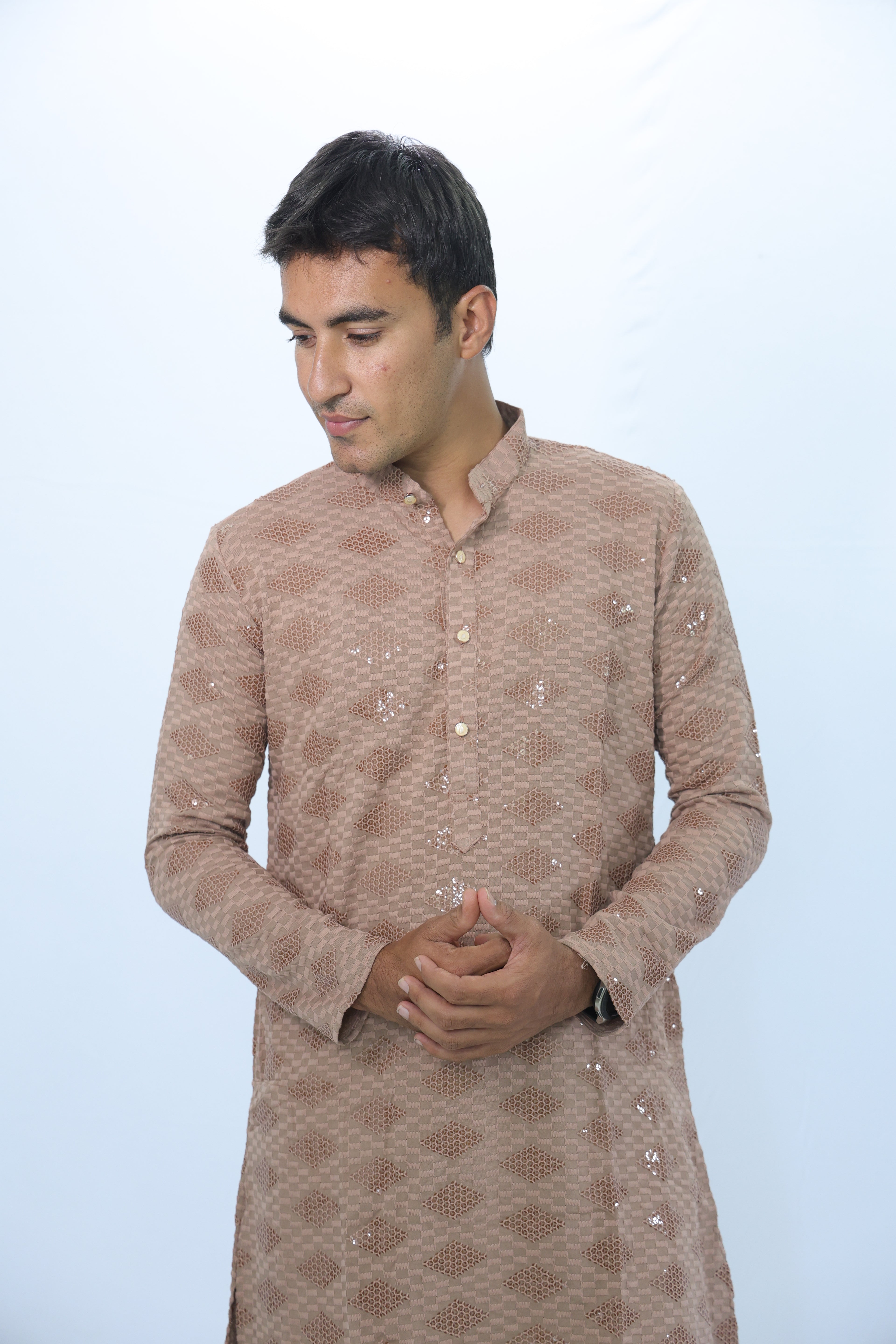 Ethnic Motifs Sequinned Kurta (2727)
