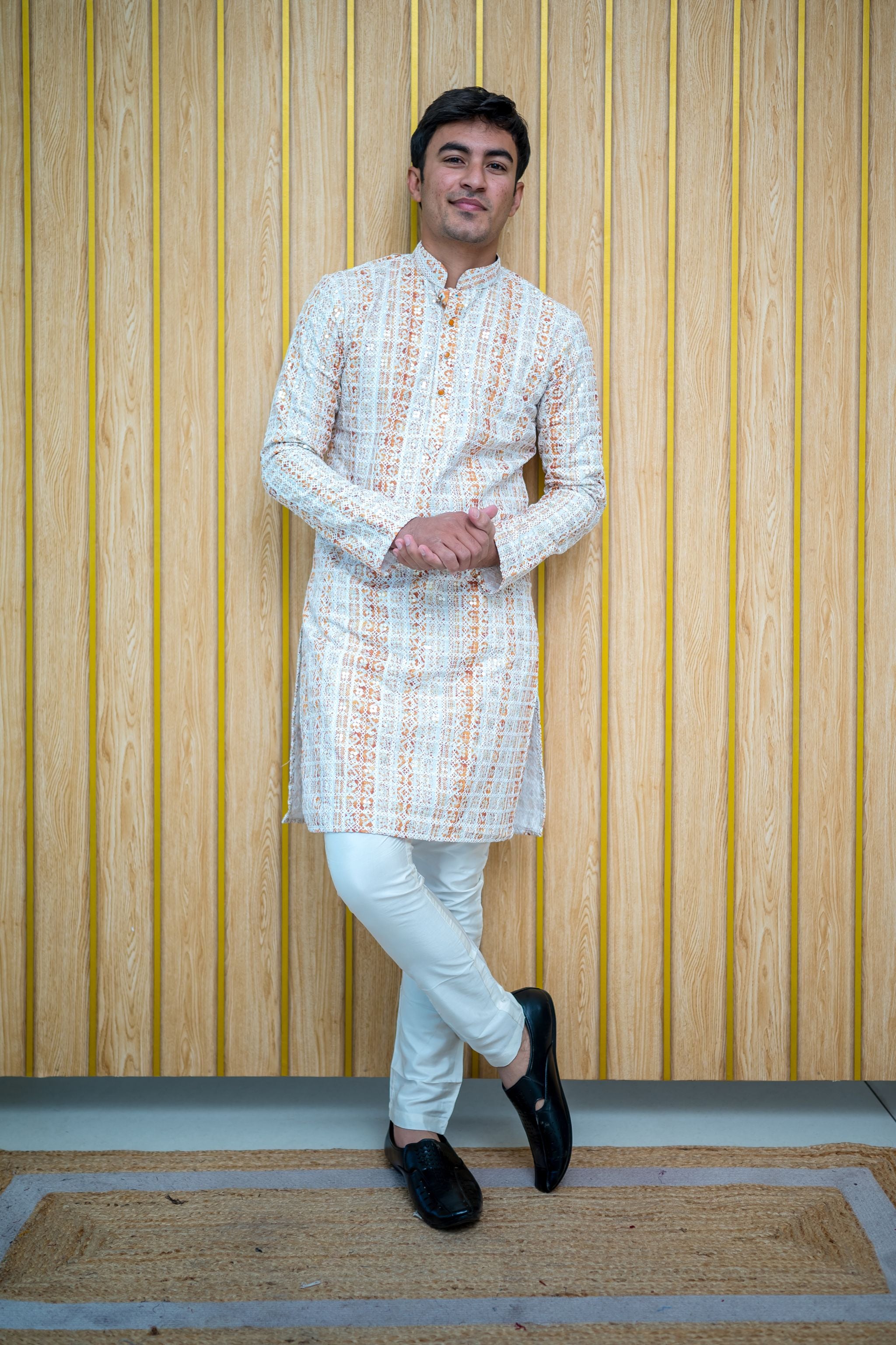 Mirrored Lucknowi Kurta (4385/4405)