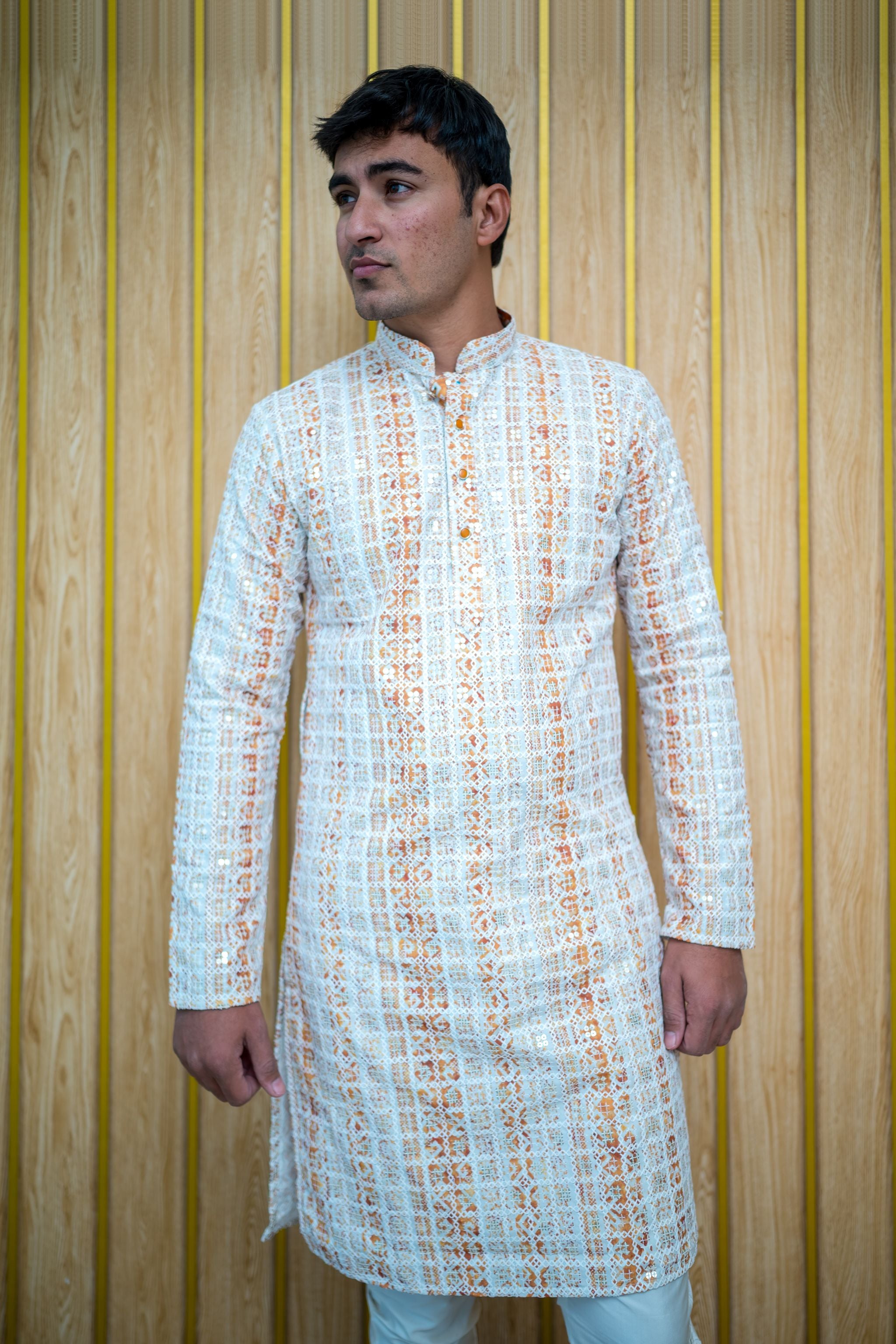 Mirrored Lucknowi Kurta (4385/4405)