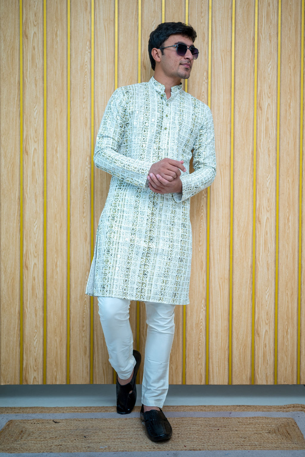 Mirrored Lucknowi Kurta (4385/4405)