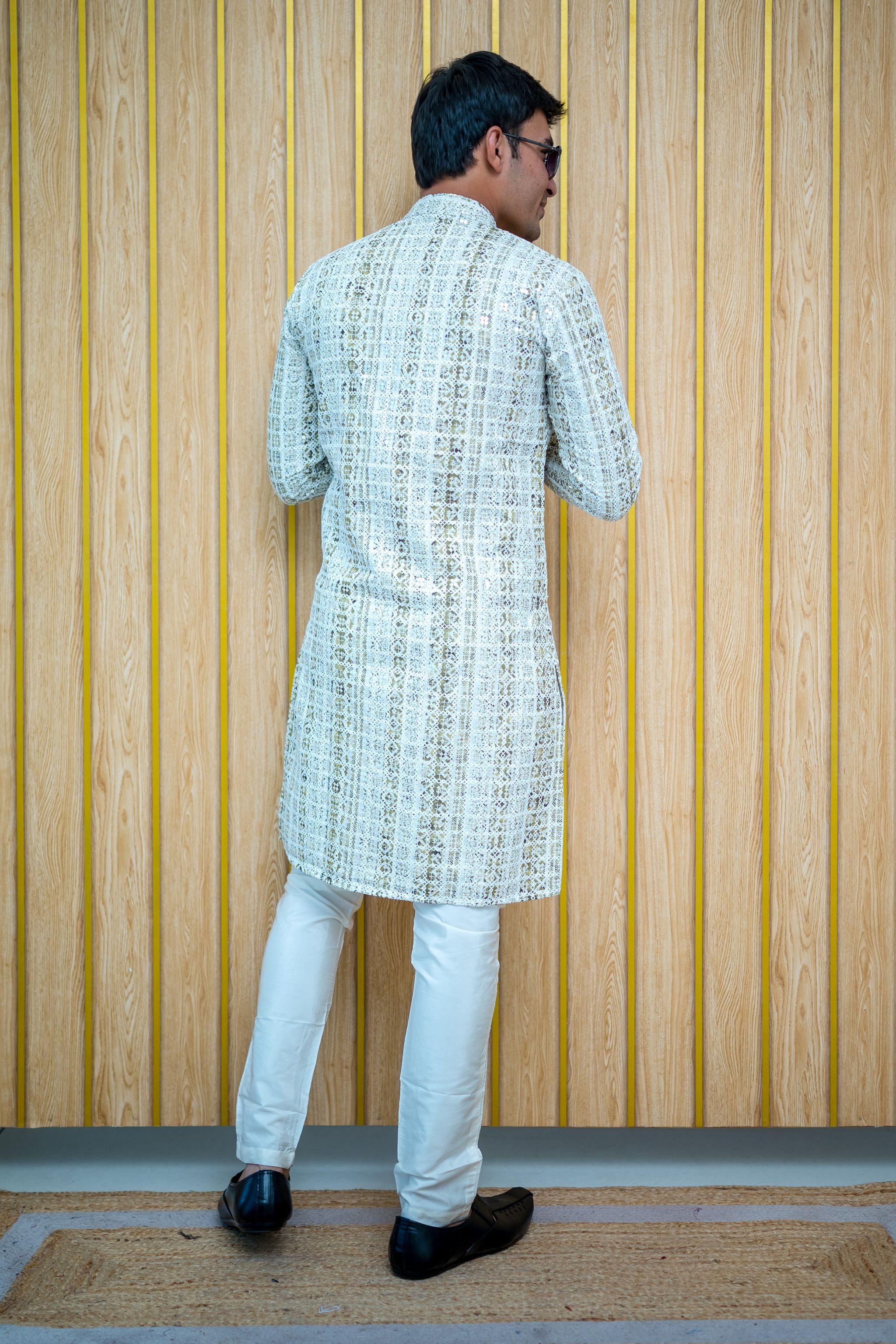 Mirrored Lucknowi Kurta (4385/4405)