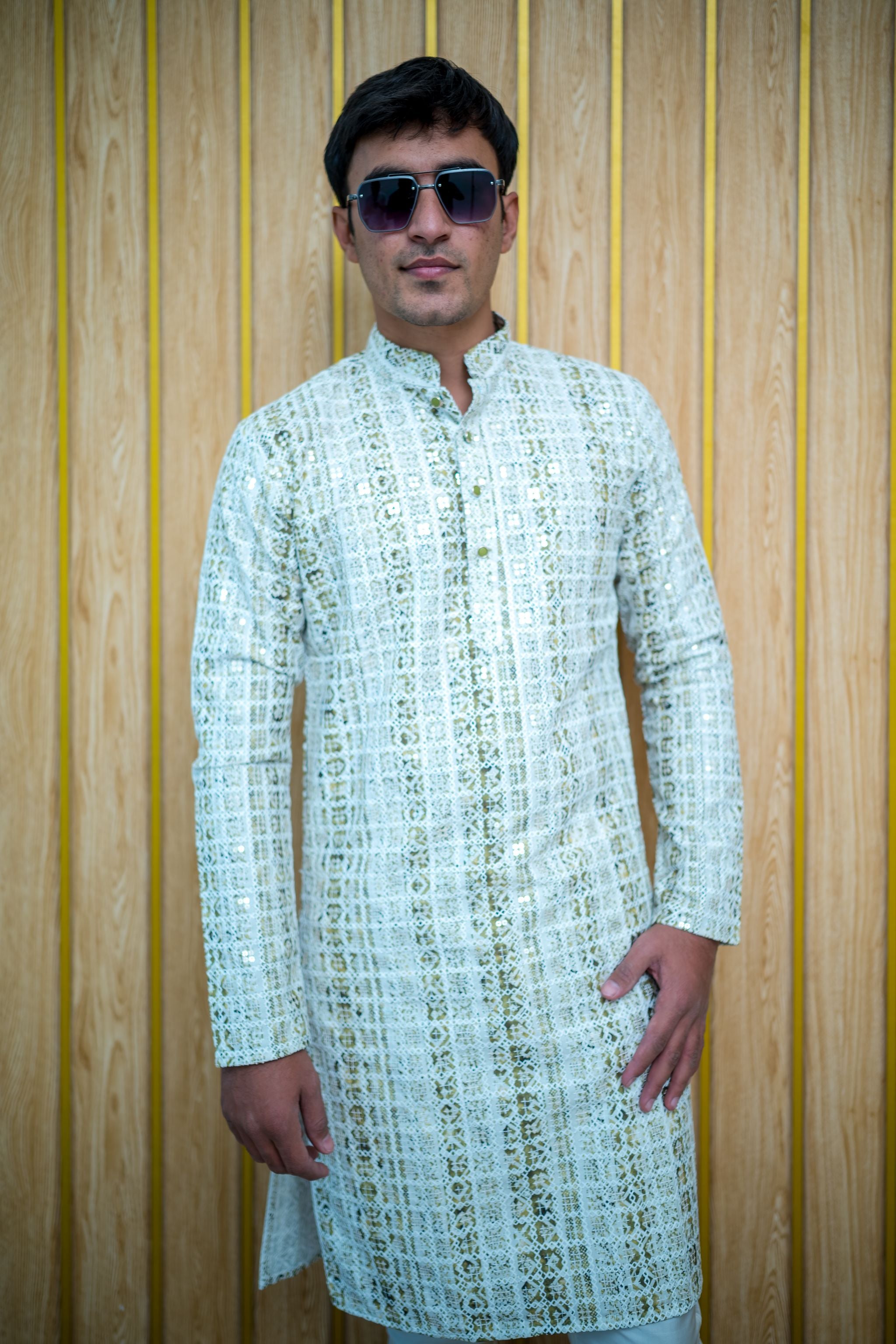 Mirrored Lucknowi Kurta (4385/4405)