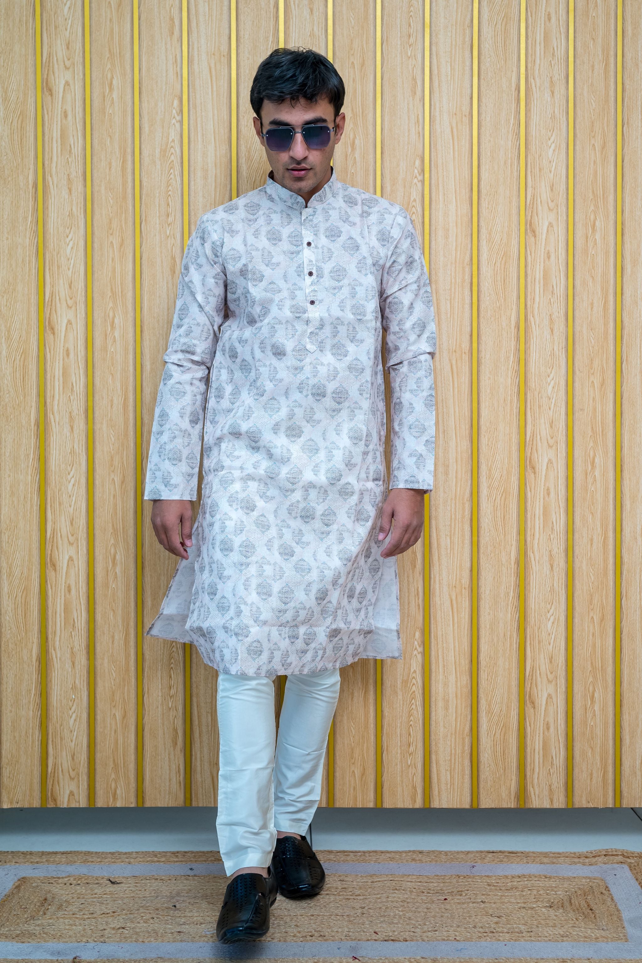 Ethnic Printed and Sequinned Kurta(2683)