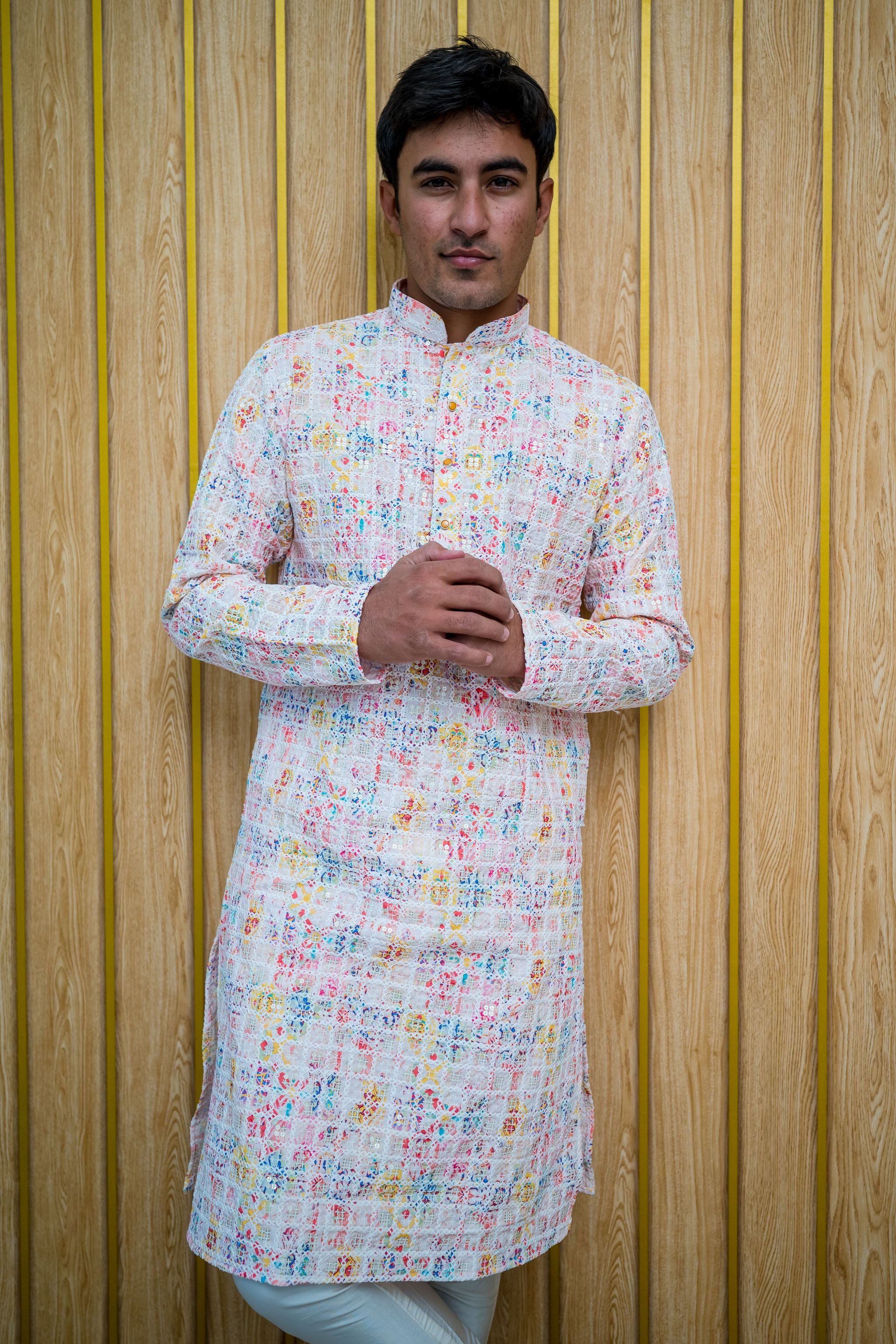 Mirrored Lucknowi Kurta (4385/4405)